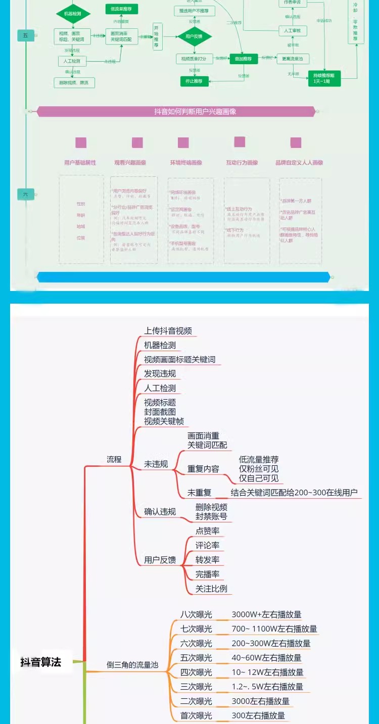 抖音运营思维导图策略引粉涨流算法规则内容创作直播带货培训教程插图2