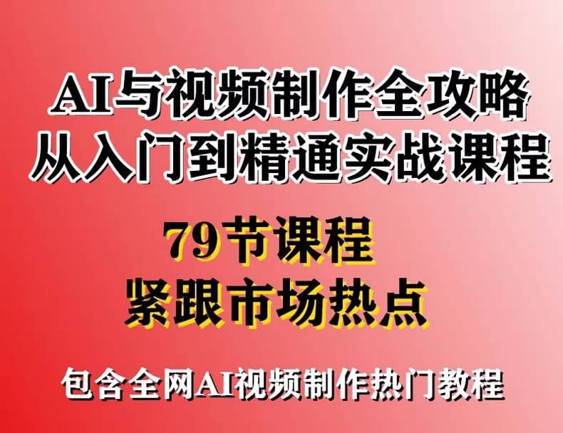 AI视频制作实战教程：从新手到高手​