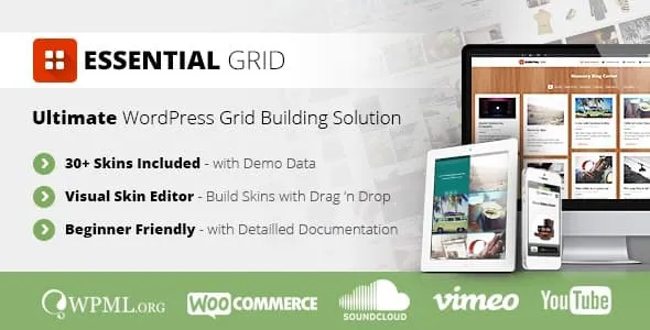Essential Grid中文优化版下载|WordPress高级网格设计插件