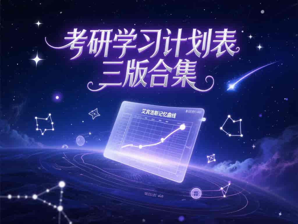 考研学习计划表：高效备考三版合集